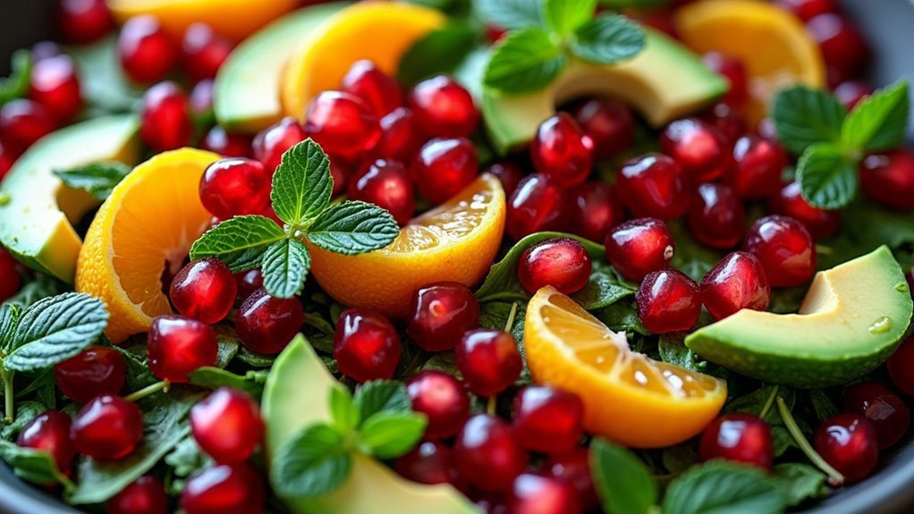 fresh pomegranate salad delight