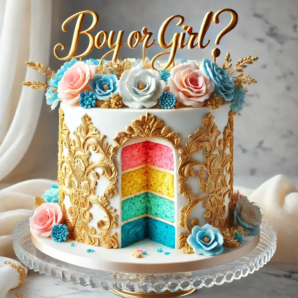 Gender Reveal Cake