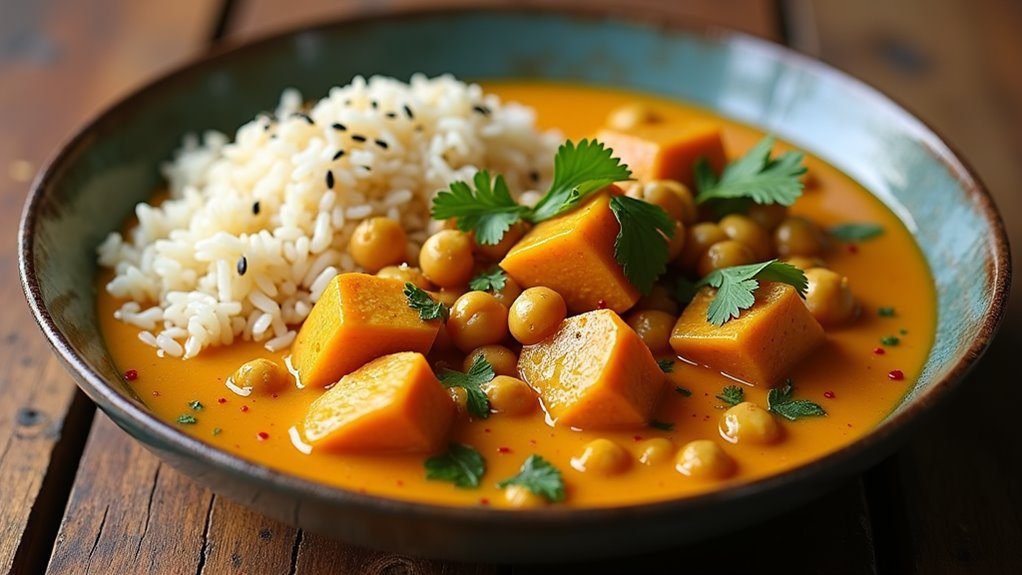 hearty vegetarian curry dish