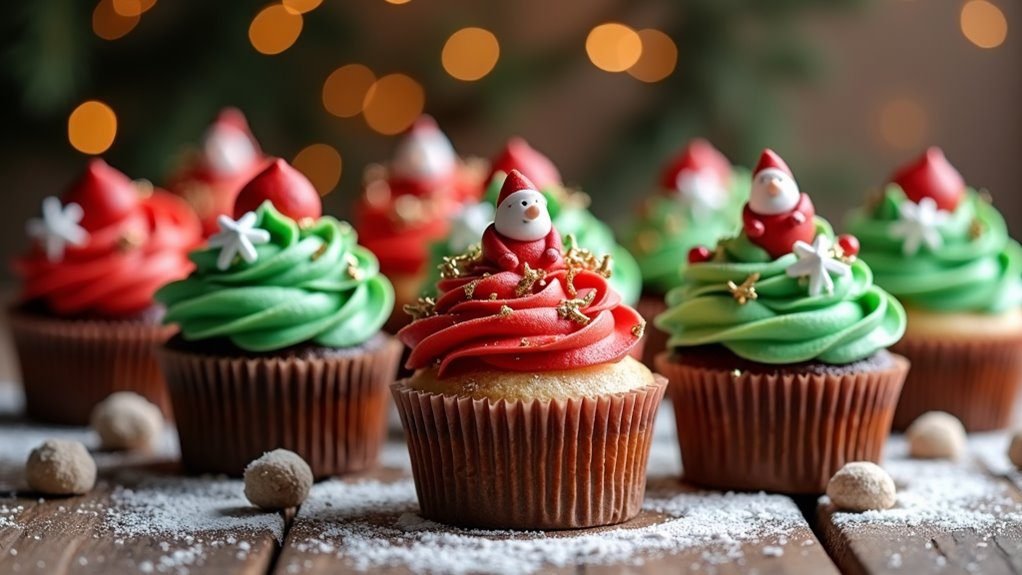 holiday themed cupcake delights