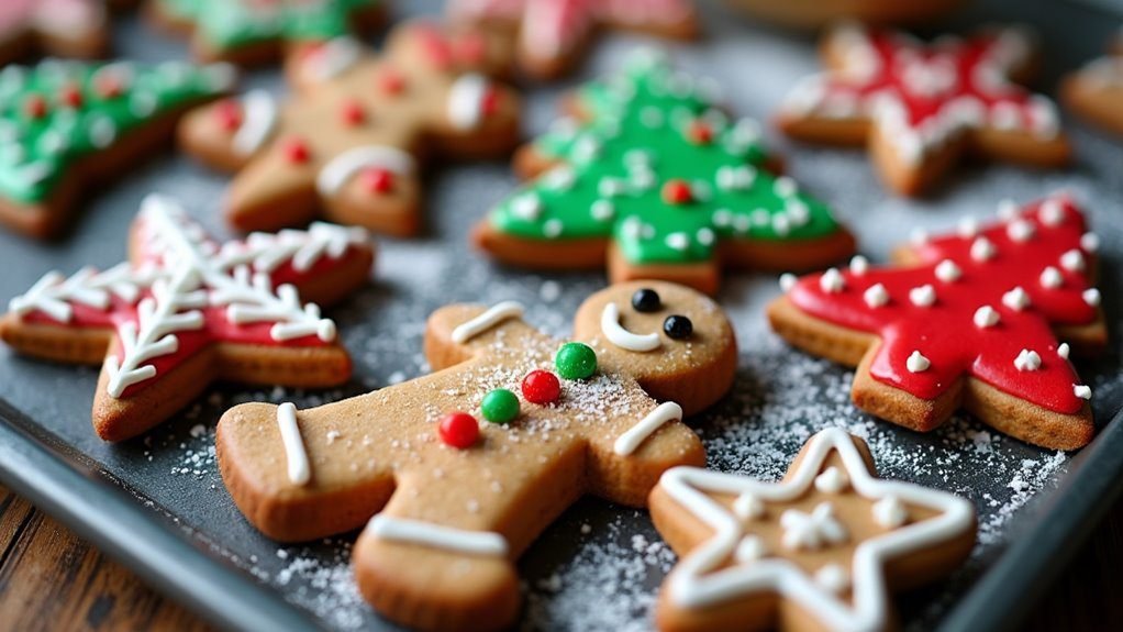iced gingerbread cookie shapes