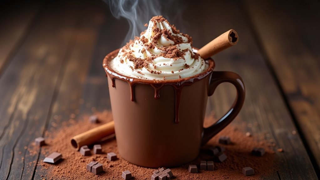 indulgent rich cocoa beverage