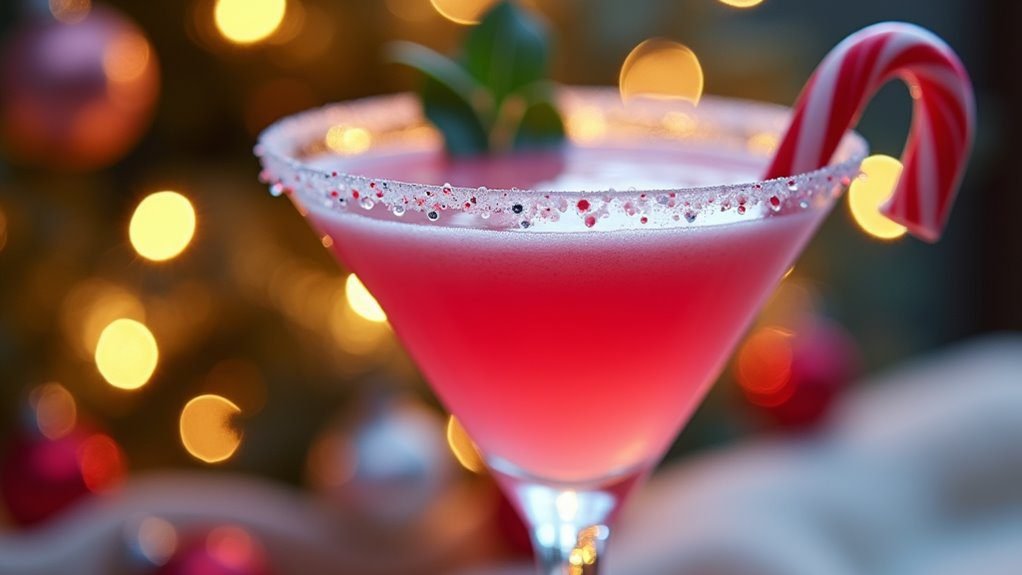minty holiday cocktail delight
