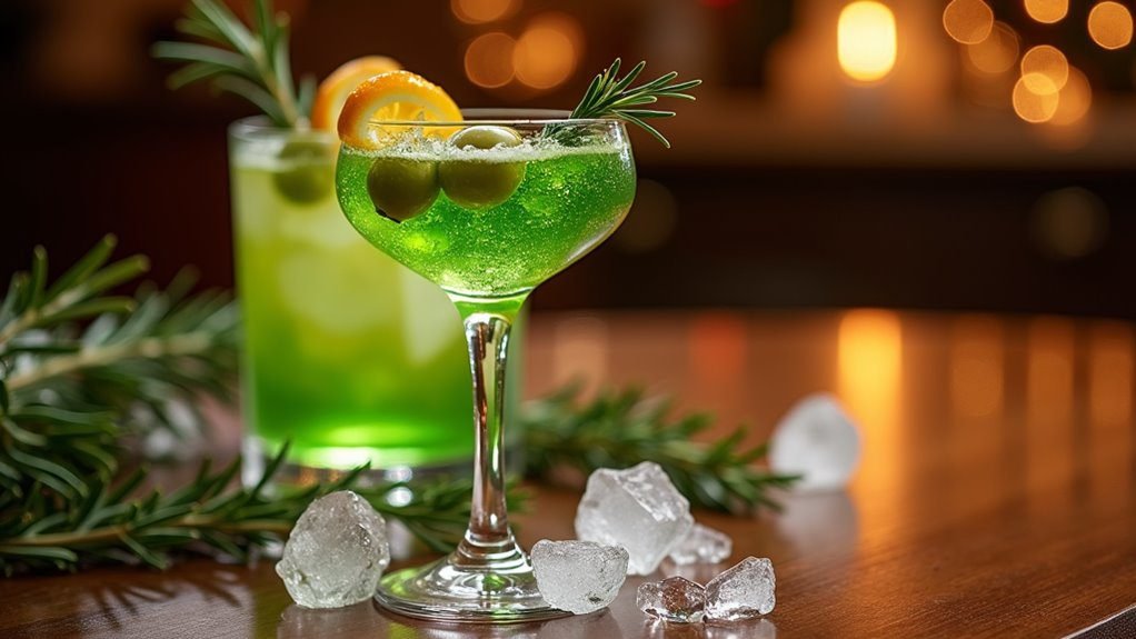 olive infused celebratory drink