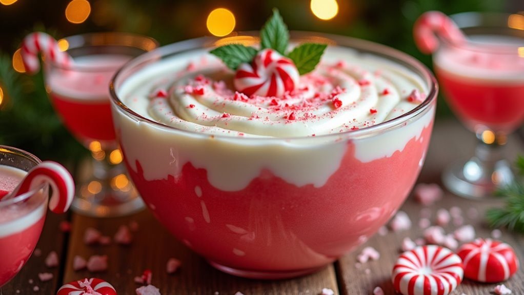 refreshing minty holiday drink