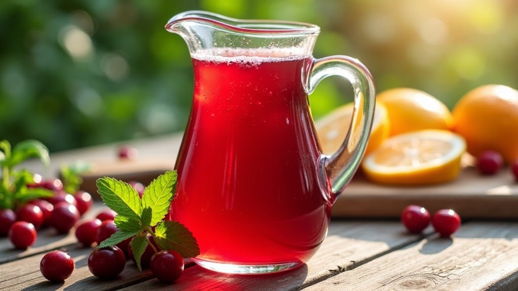 refreshing tart berry beverage