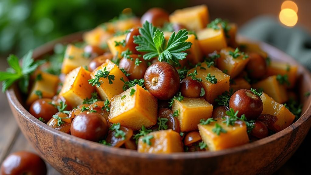 savory chestnut herb filling