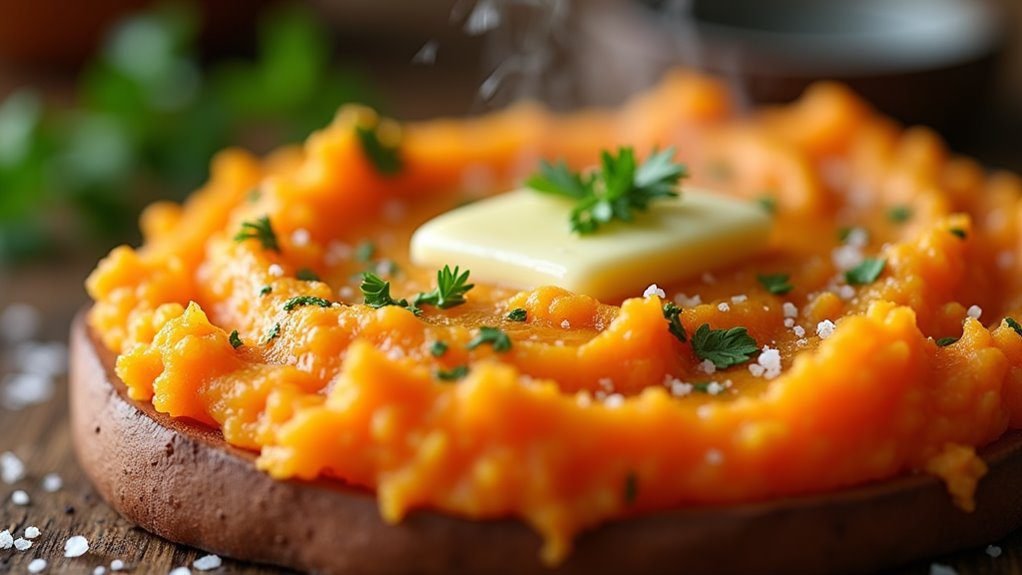 savory garlic sweet potato