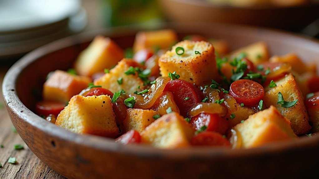 savory sausage filled stuffing