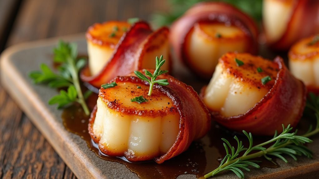 savory seafood bacon delight