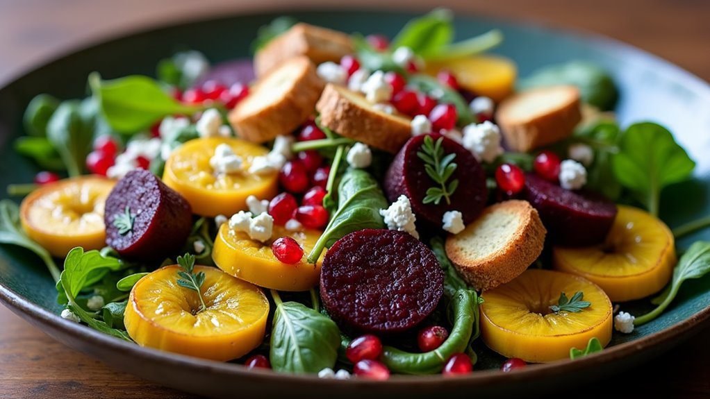 seasonal salad with squash