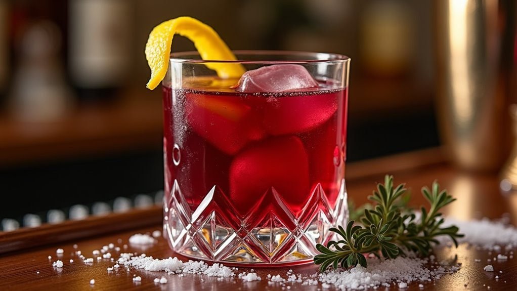 sour cocktail with sloe