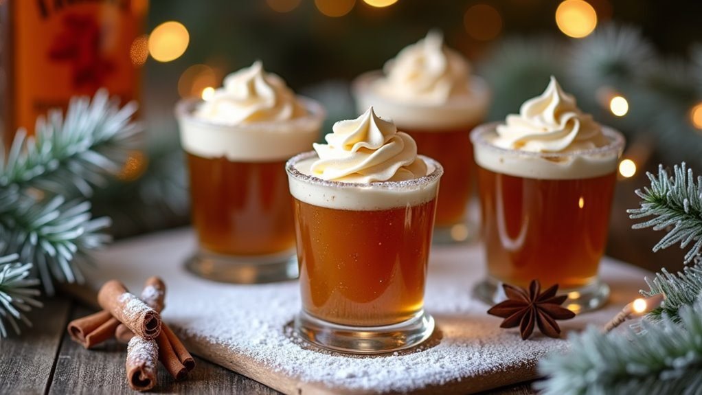 spicy cinnamon dessert shots