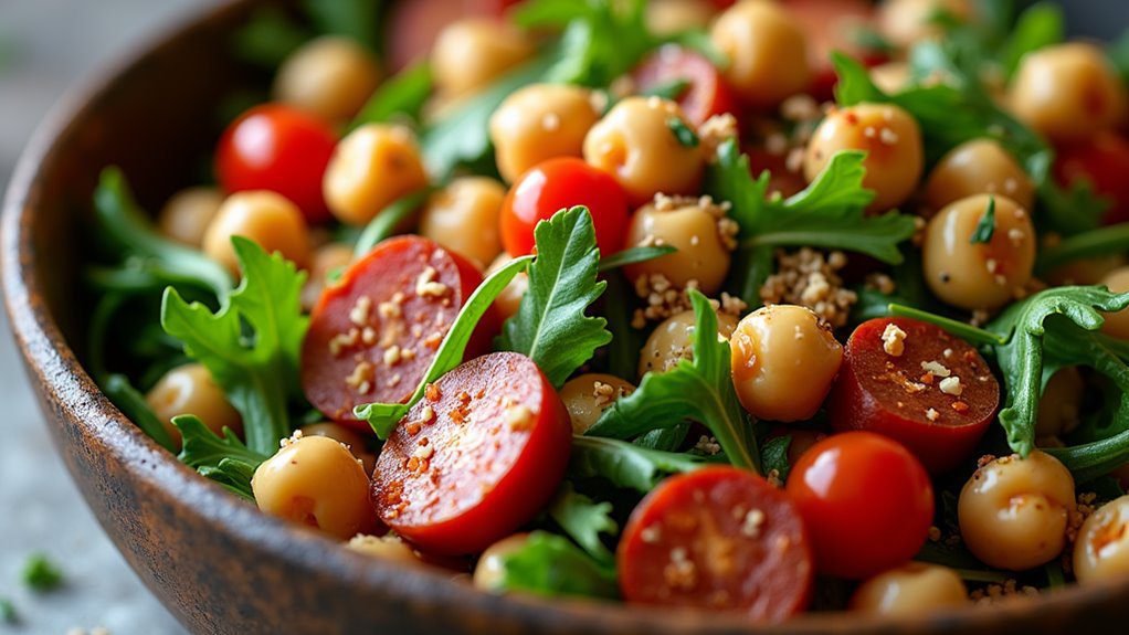 spicy protein rich salad dish