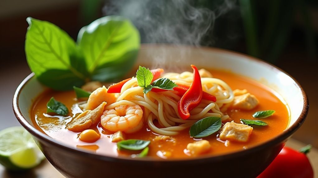 spicy thai noodle dish