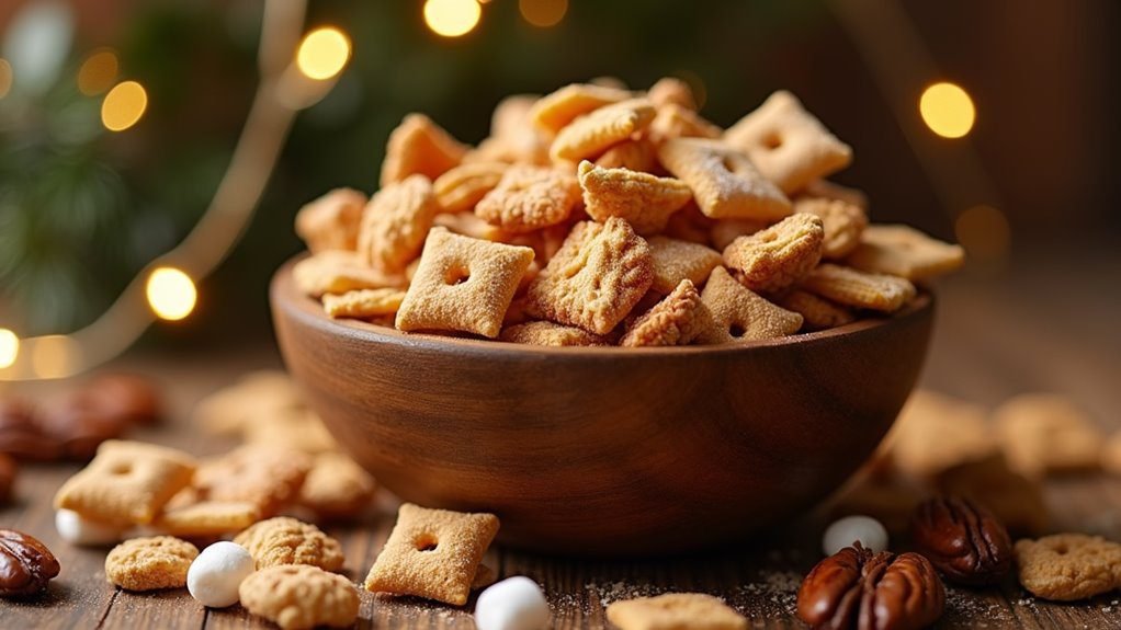 sweet cinnamon snack mix