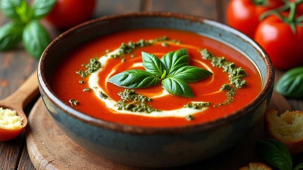 warm comforting tomato soup