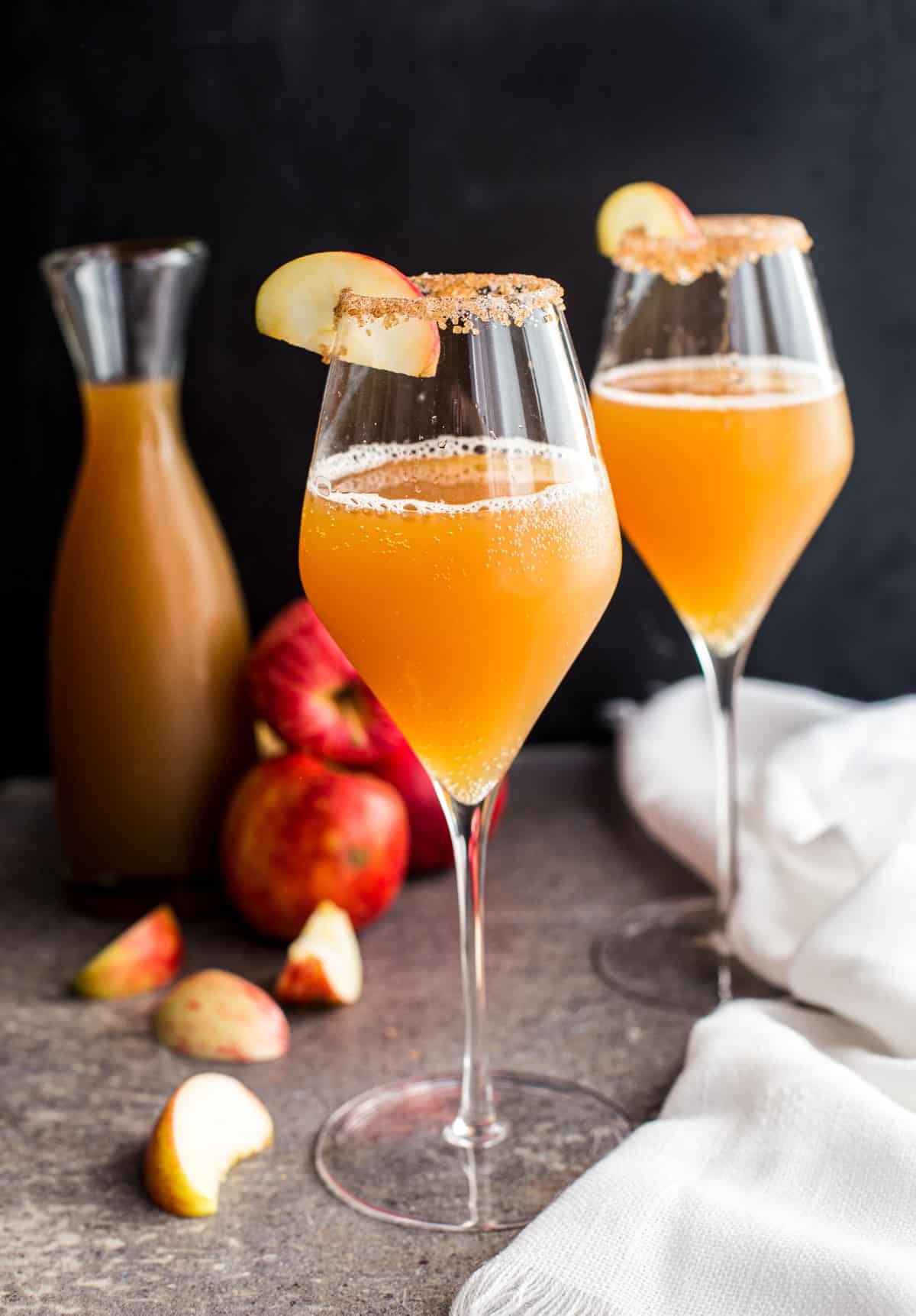 Apple Cider Mimosa - The Perfect Apple Cider Cocktail - Vindulge
