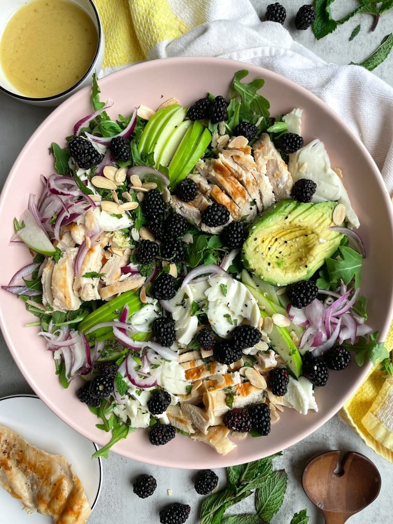 Blackberry chicken salad