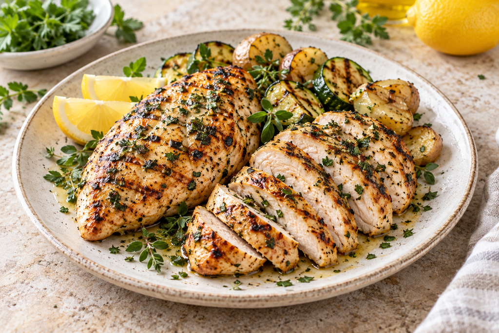 Lemon Herb Grilled Chicken Breast