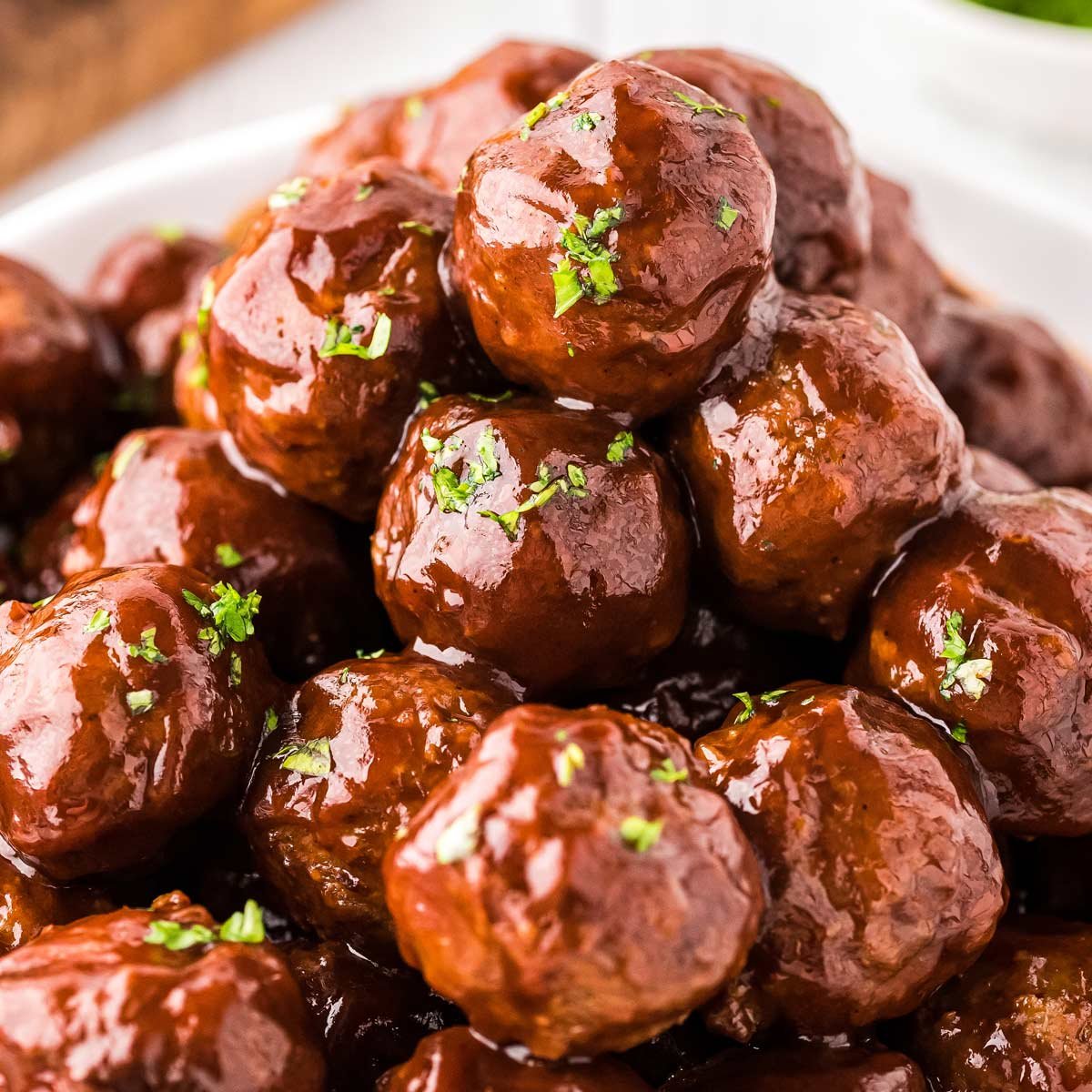 Crockpot Bourbon BBQ Meatballs