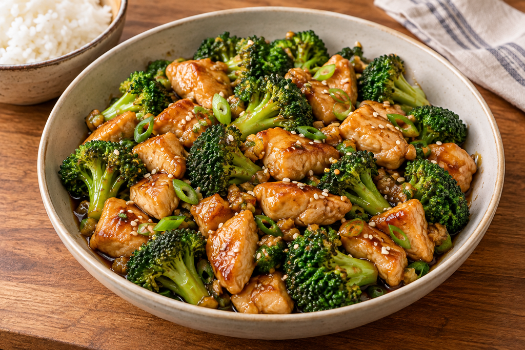 Honey Garlic Chicken and Broccoli Stir-Fry