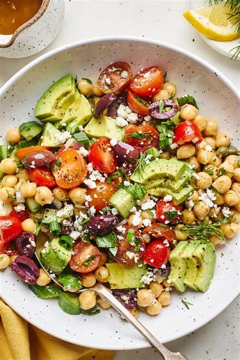 Chickpea Avocado Salad | Olive & Mango
