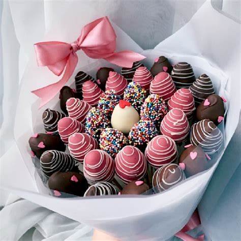 Choco dipped Strawberry Bouquet - Heva Gifts Sdn.Bhd's Flower on ...