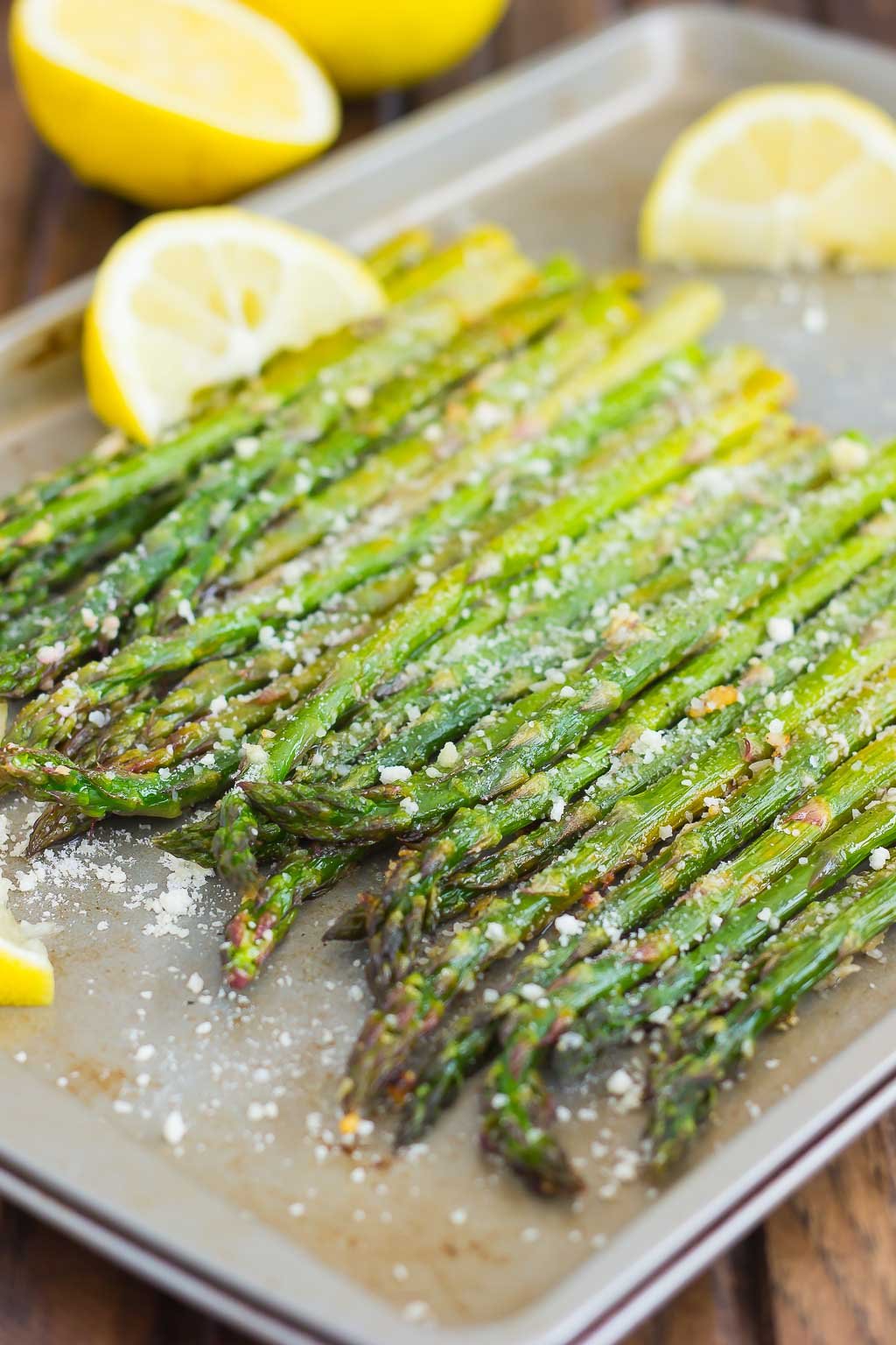 Roasted Lemon Parmesan Asparagus - Pumpkin 'N Spice