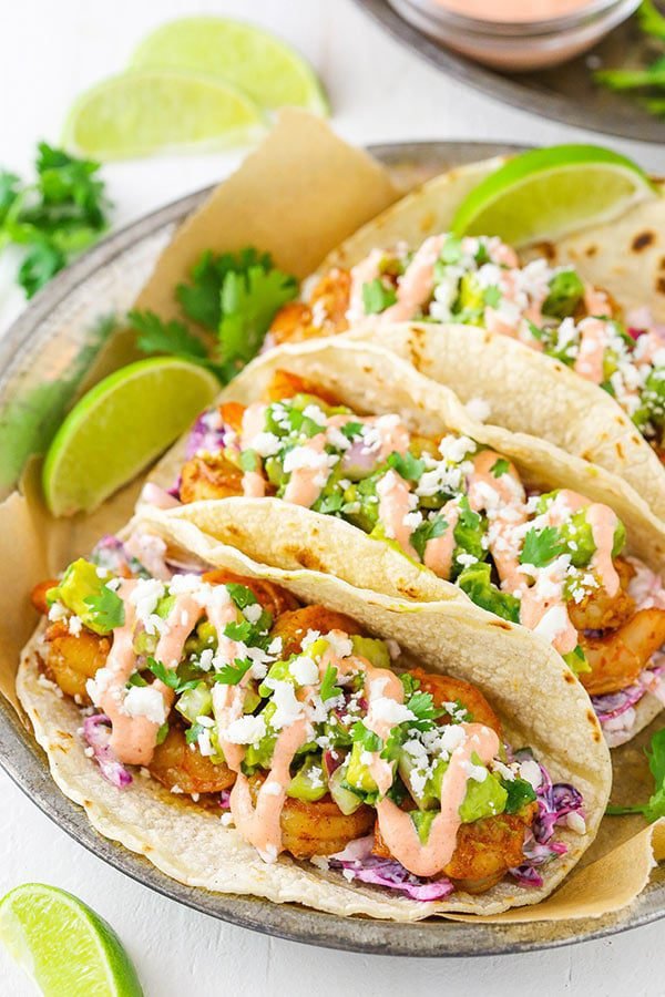 Spicy Sriracha Shrimp Tacos