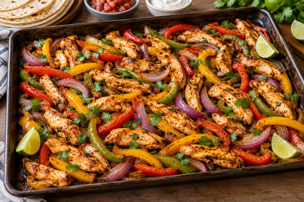 Sheet Pan Chicken Fajitas
