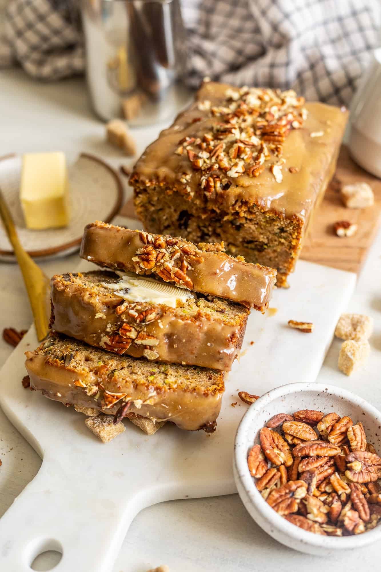 Zucchini Bread with Maple Glaze - Britney Breaks Bread