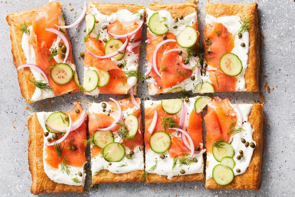 Quick Smoked Salmon Tart 