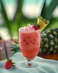 cooki_ngtaste | Skinny Tropical Berry Fusion: Ingredients: 1/2 oz Malibu  Rum 1/2 oz Dark Rum 1/2 cup coconut milk 1/4 cup frozen pineapple chunks  1/2 cup... | Instagram