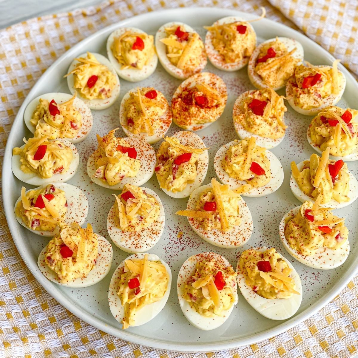 Smoky Pimento Cheese Deviled Eggs - Charlotte Shares
