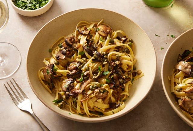 Mushroom Piccata Pasta mushroom piccata pasta