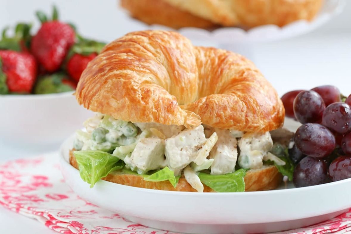 Spring Ranch Chicken Salad Croissants Recipe