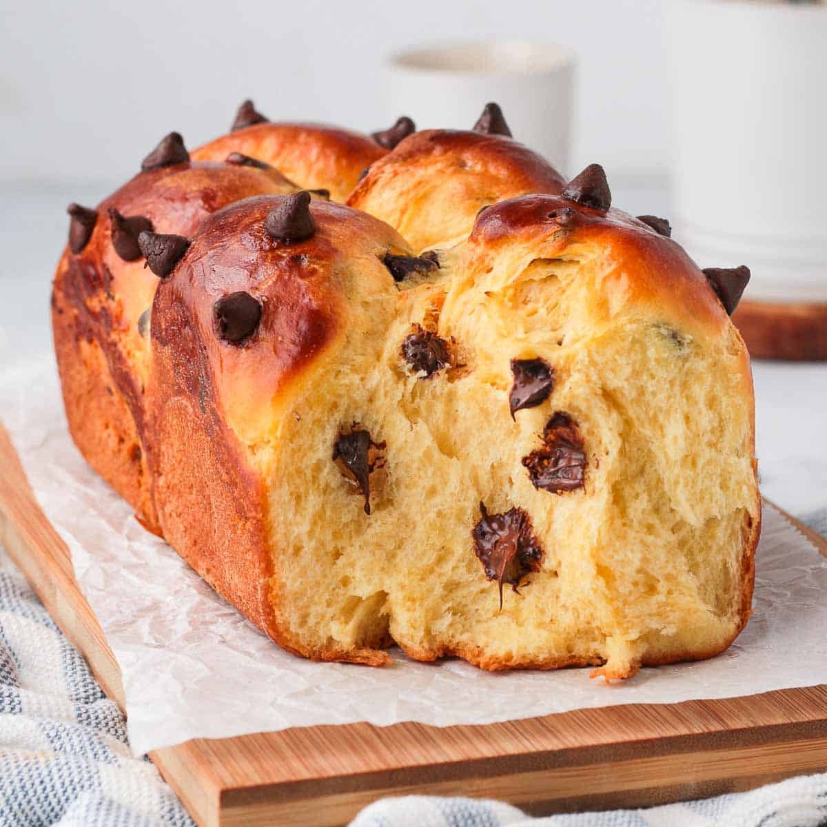 Chocolate Chip Brioche Bread
