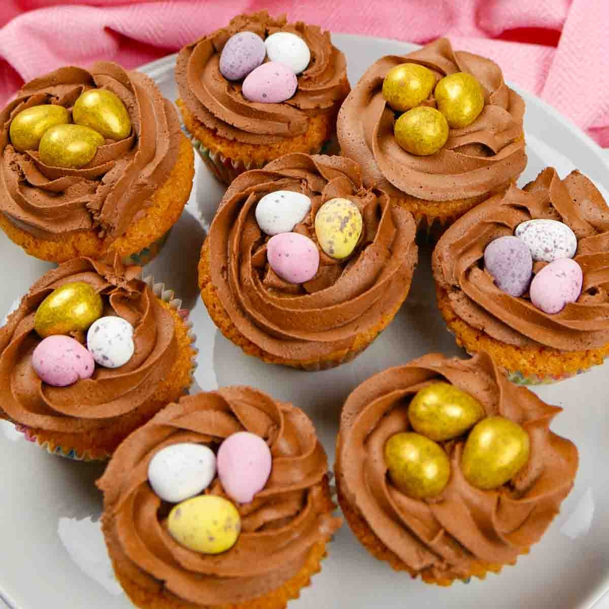 Easter Nest Cupcakes