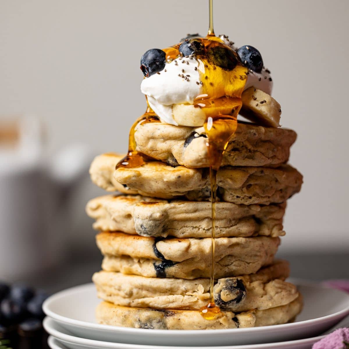 Gluten-Free Blueberry Chia Pancakes | Orchids + Sweet Tea