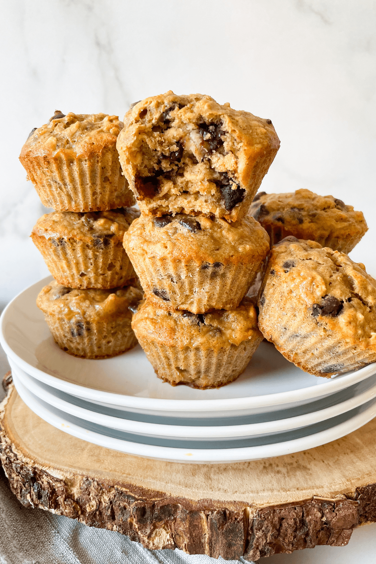 Healthy Oatmeal Banana Muffins
