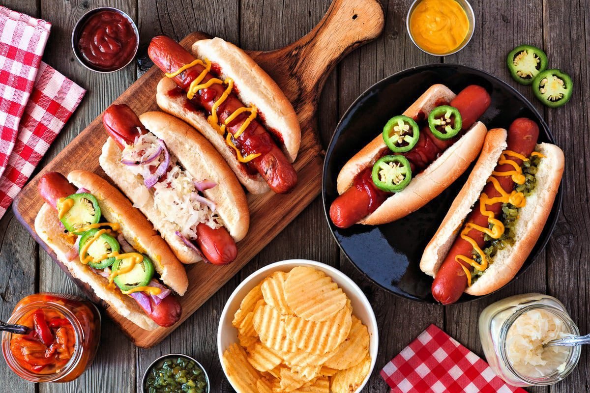 Ultimate Hot Dog Bar Ideas List with Toppings