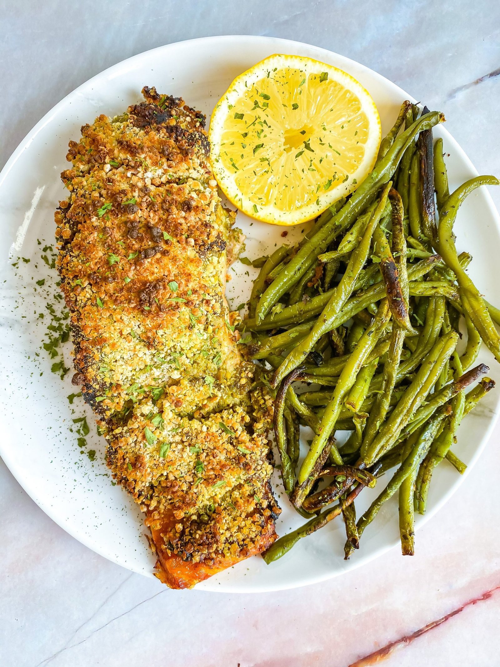 Pesto Crusted Salmon Recipe