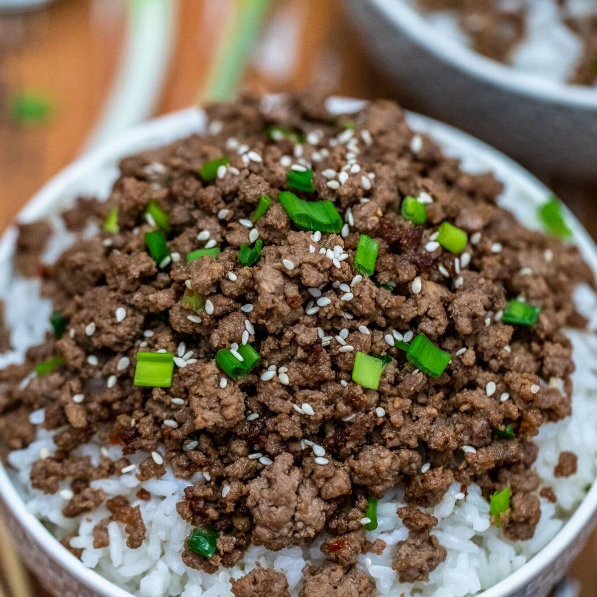 30-Minute Korean Ground Beef and Rice Bowls - Scrambled Chefs