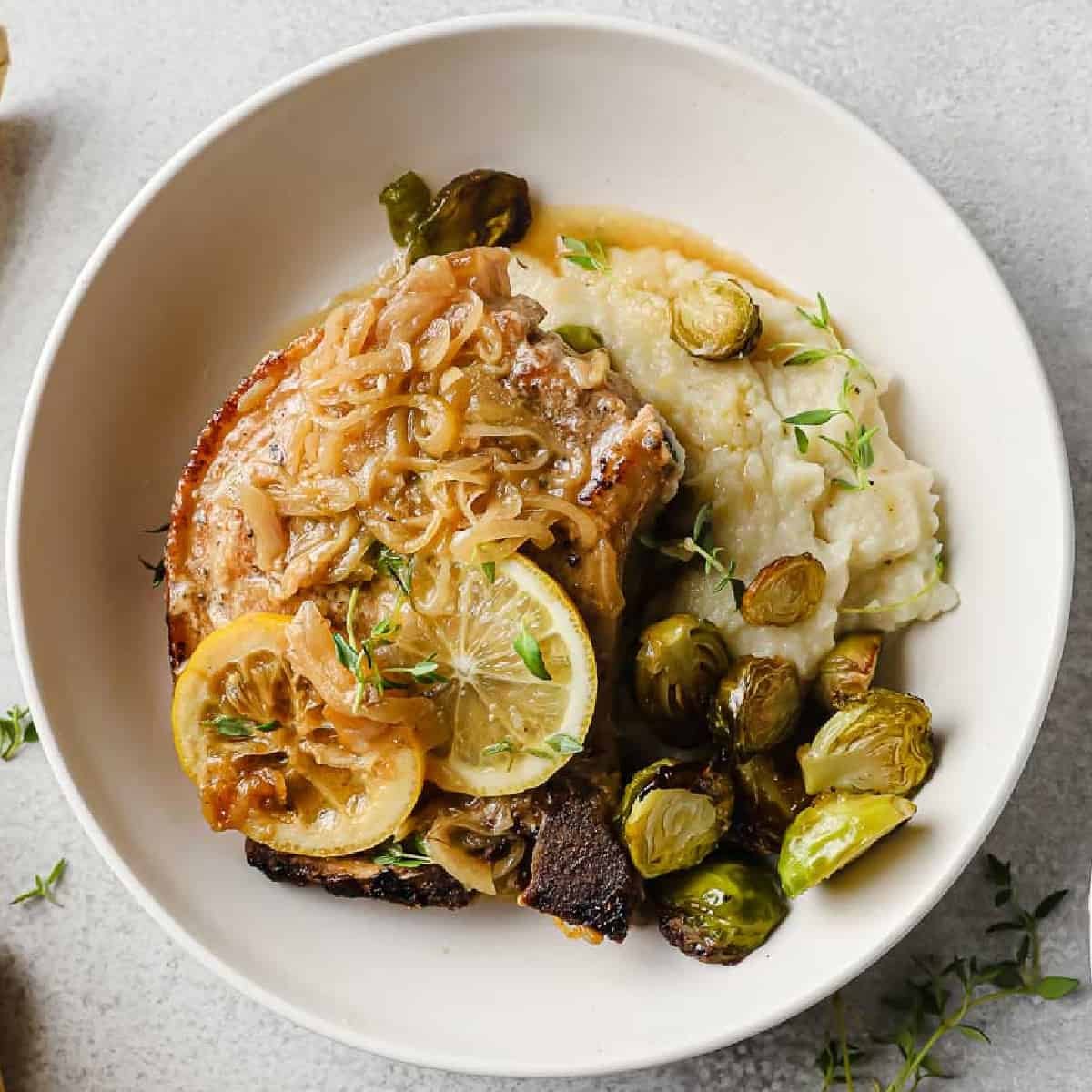 Lemon Thyme Pork Chops