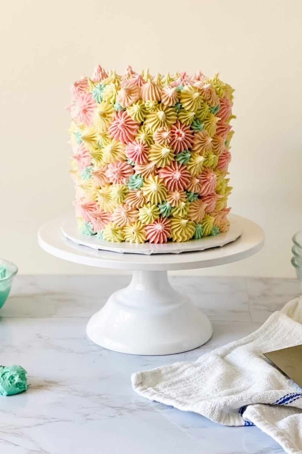 Pretty Pastel Cake for Your Spring Party - XO, Katie Rosario