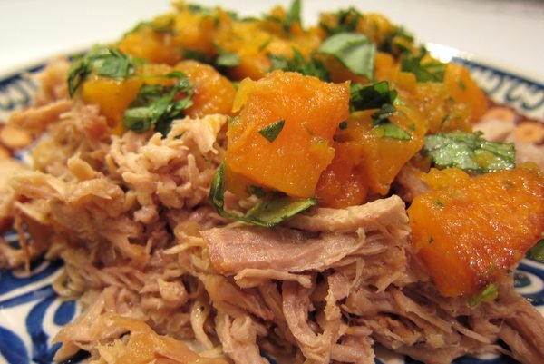 Shredded Pork with Asian-Lime Squash