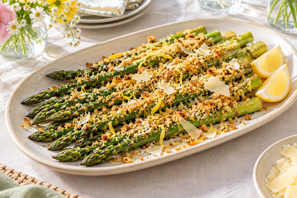 Lemon Panko Parmesan Asparagus
