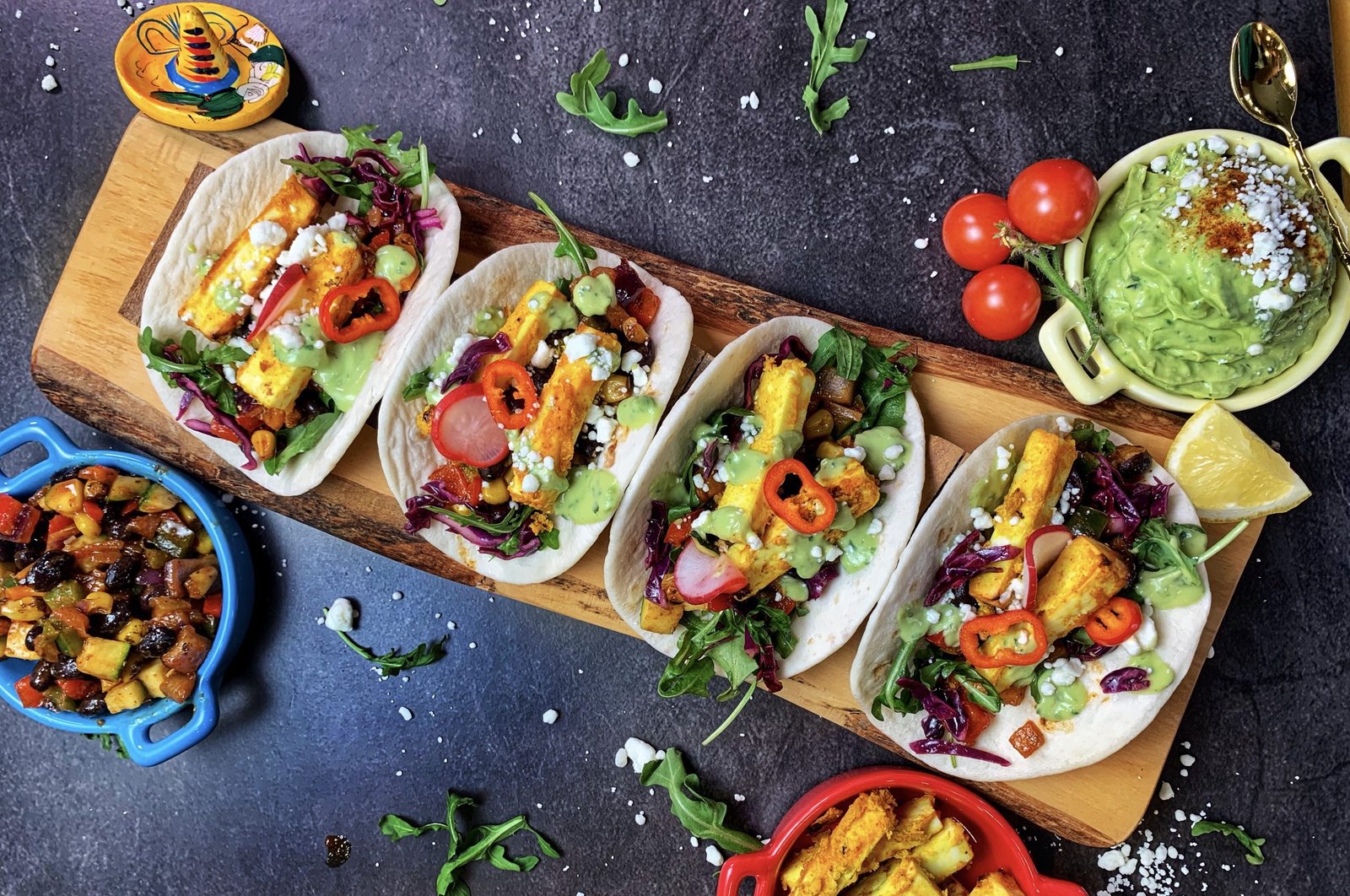 Tandoori Tacos with Avocado Crema | New