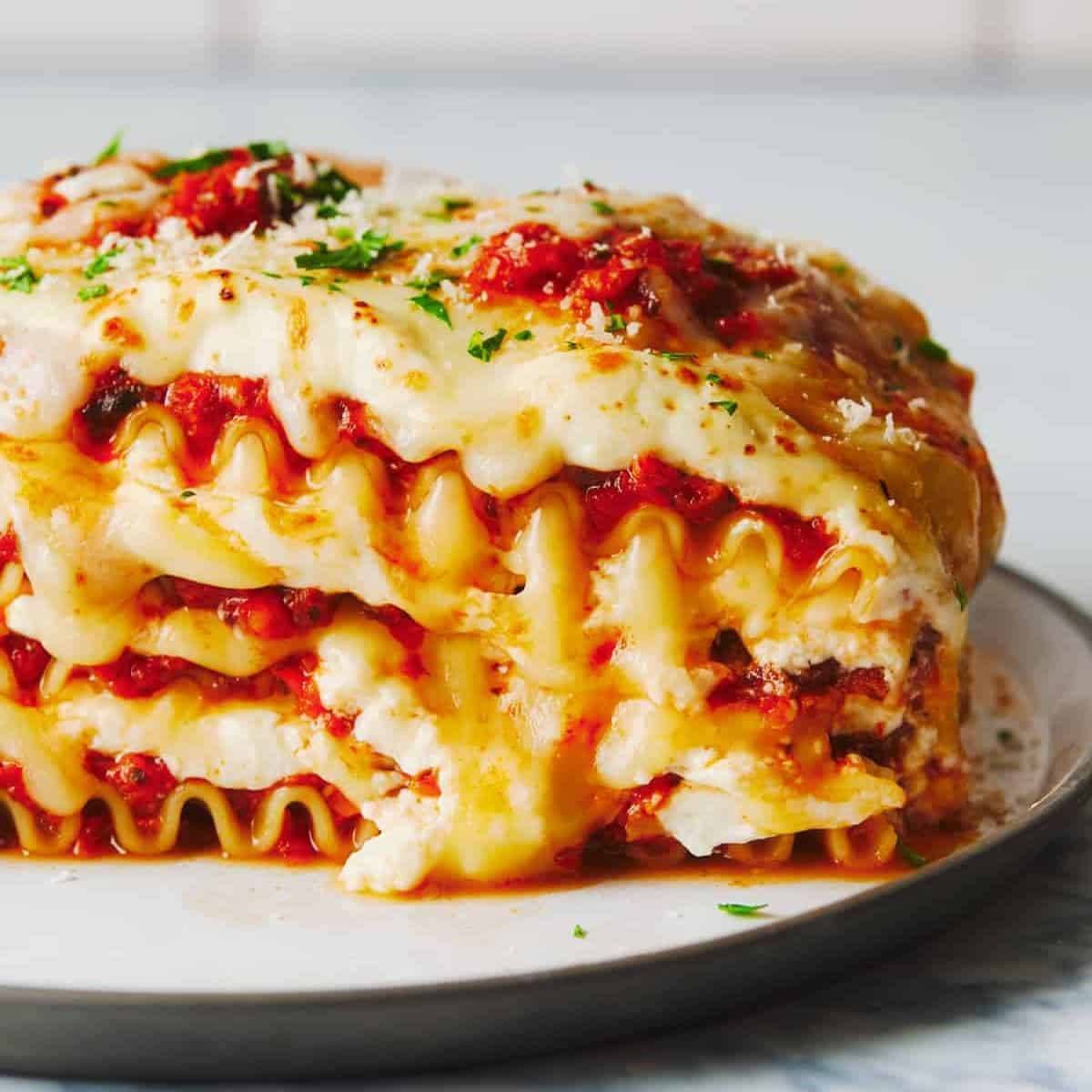 Basic + Awesome Vegetarian Lasagna